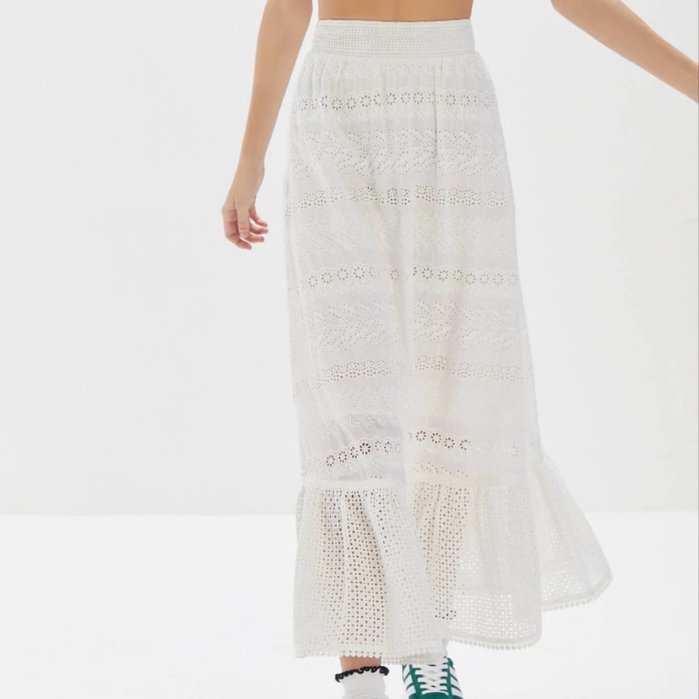 Urban Outfitters White Maxi Skirt